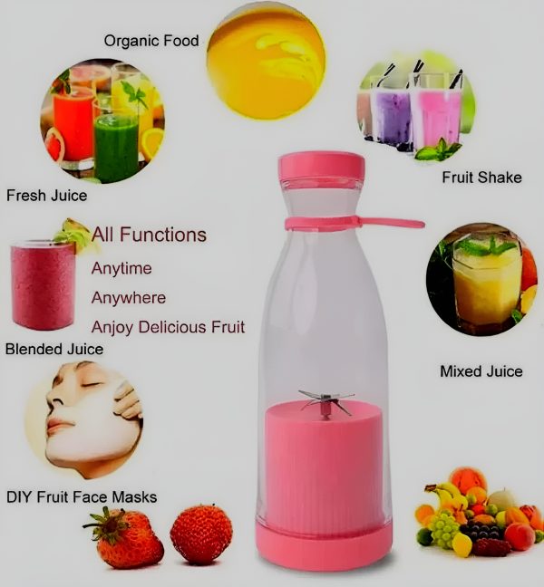 Mini Portable Electric Blender & Fruit Mixer for Smoothies and Juices