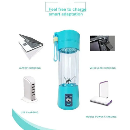 USB Rechargeable Juicer 6 Blades Electric Blender Portable Mixer