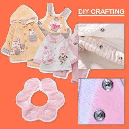 Metal Snap Button Set with Hand Pressure Plier