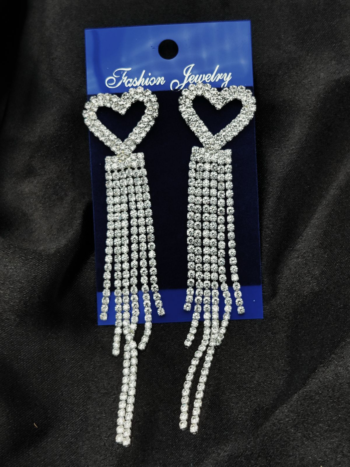 Imported Silver Earrings – Multiple Tarnish-Free Designs: Diamond-Shape, Heart Fringe, Radiant & More | Luxury Artificial Jewelry for Girls & Women