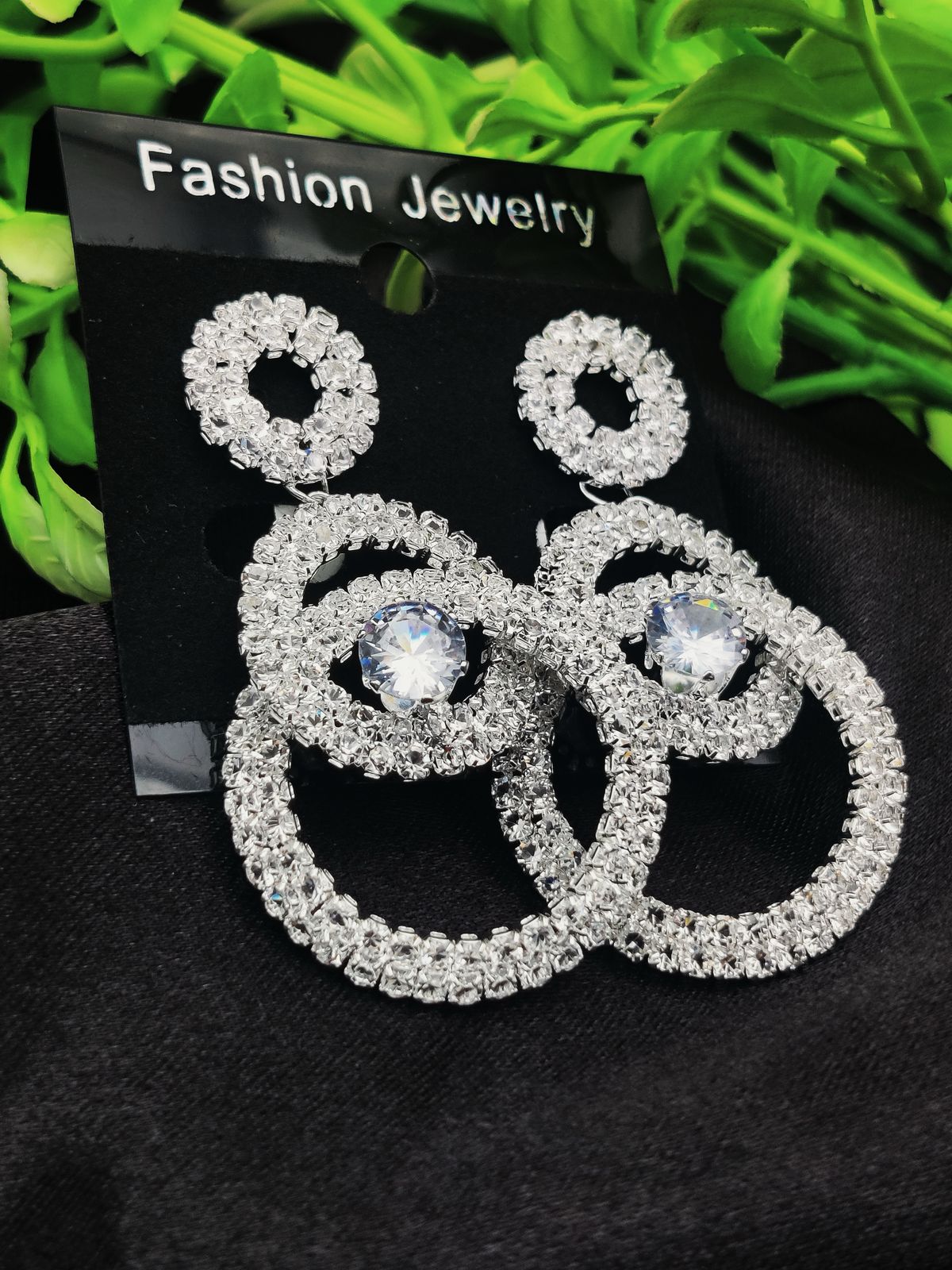 Imported Silver Earrings – Multiple Designs: Teardrop, Marquise Dangle, Infinity Pearl, Triple Ring & More | Luxury Artificial Jewelry for Girls & Women