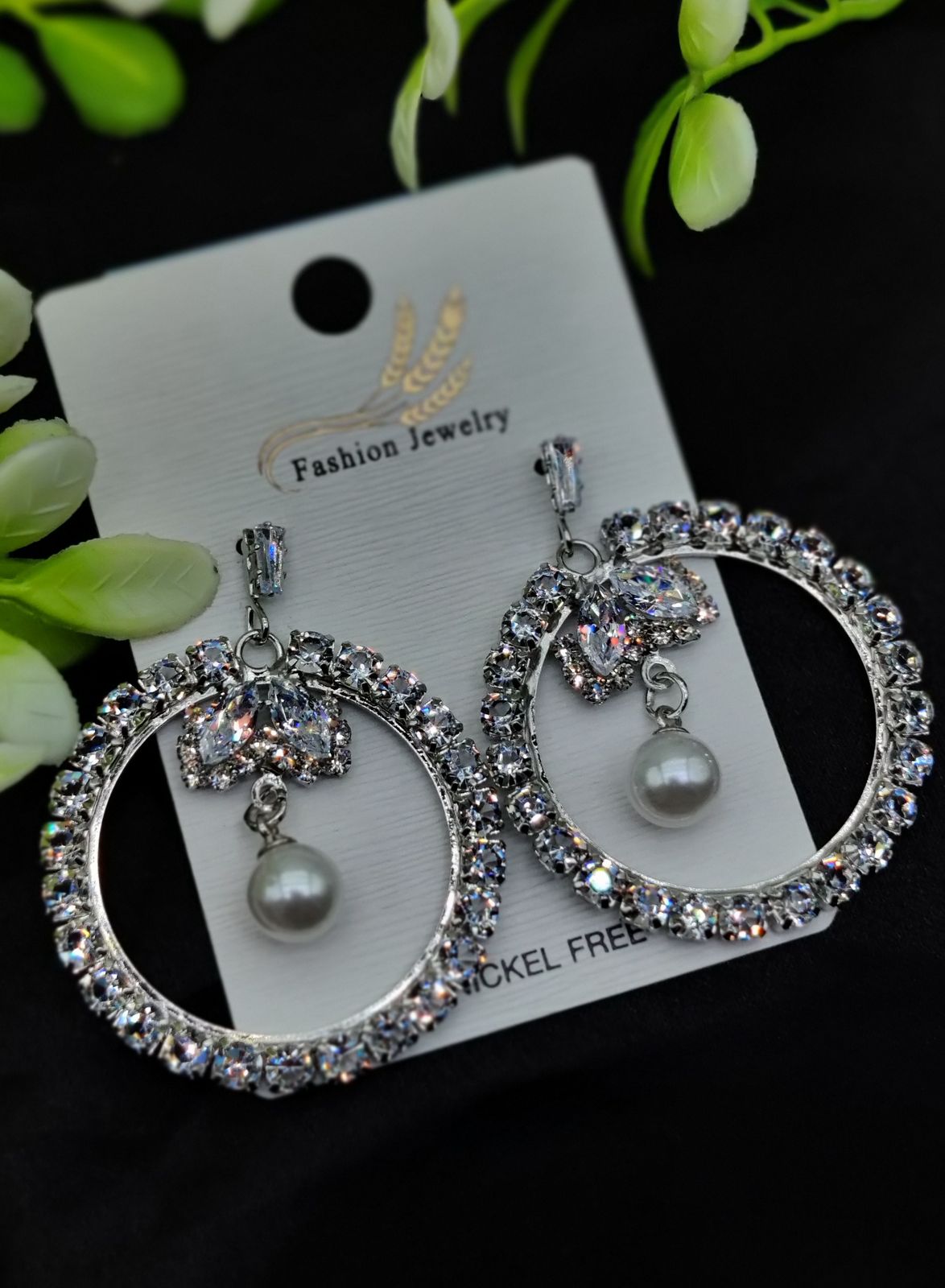 Elegant Silver Earrings – Multiple Designs: Floral Hoop, Crystal, Princess, Pearl & More | Premium Quality for Girls & Women | Luxury Look
