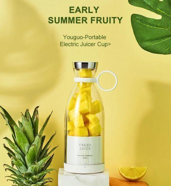 Mini Portable Electric Blender & Fruit Mixer for Smoothies and Juices