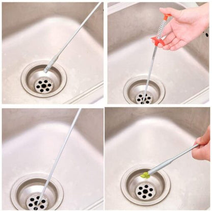 Stainless Steel Drain Cleaner – Flexible Hair Catching Wire for Sink & Shower